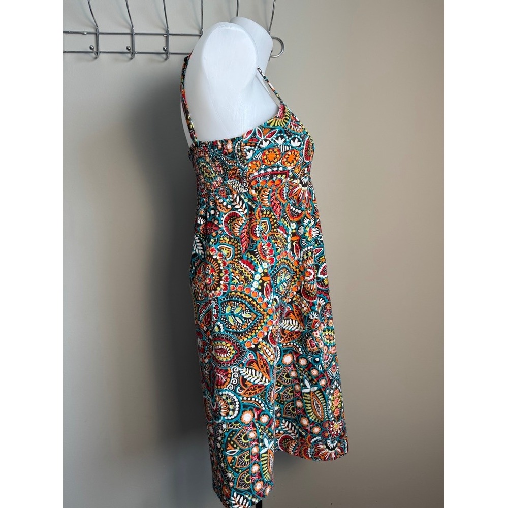 Tommy Bahama Paisley Floral Cotton Knit Sundress Sleeveless Multicolor XS Resort - Picture 3 of 12